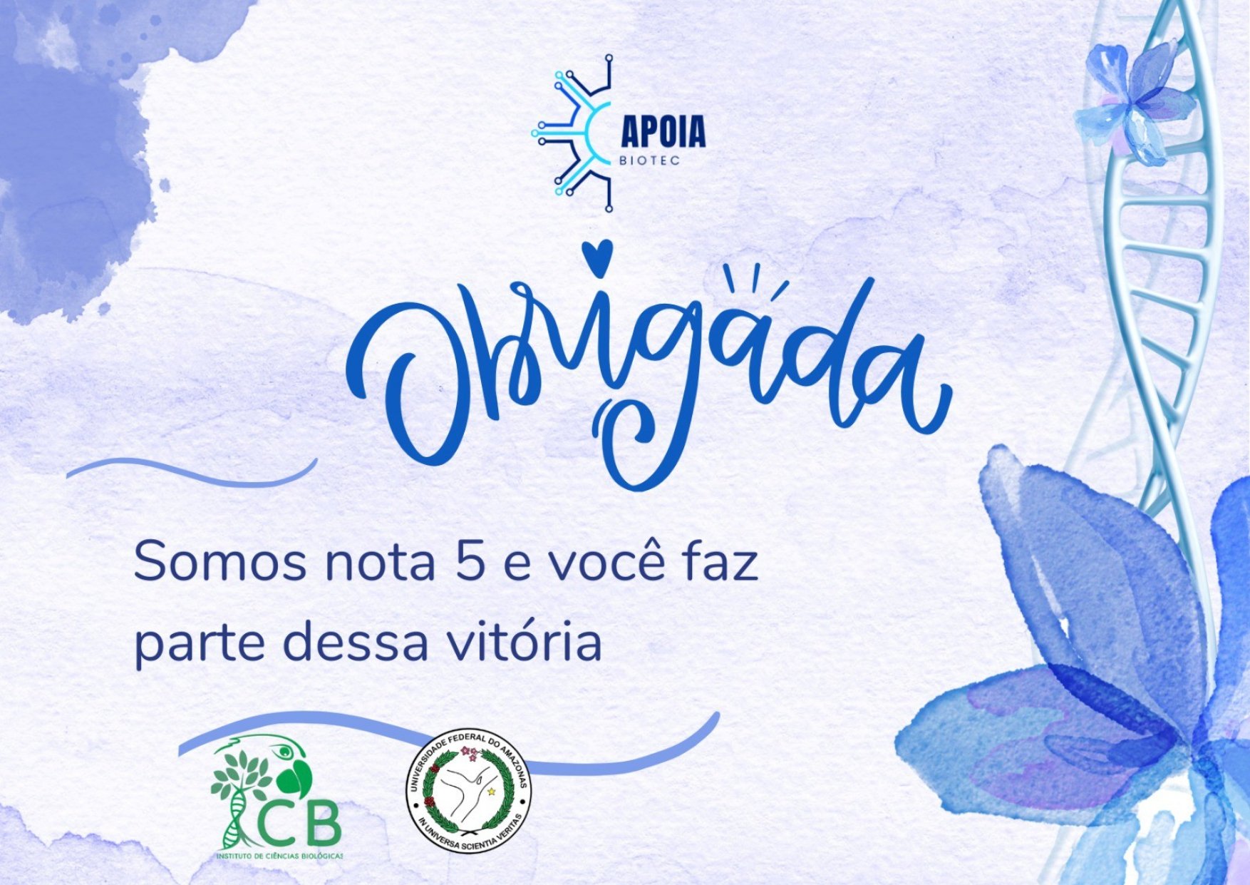 Curso de Tecnologia em Biotecnologia (ICB/UFAM) é avaliado com conceito máximo (nota 5)